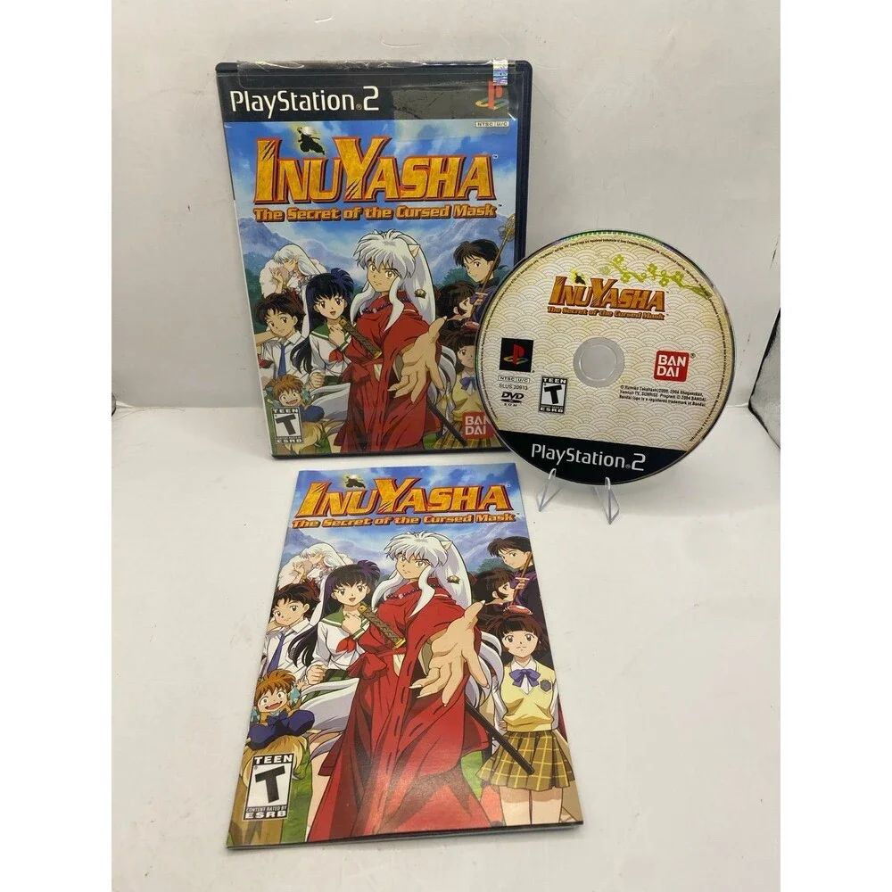 Inuyasha The Secret Of The Cursed Mask - PS2 Authentic CIB w/ Reg clean minty